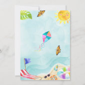 Splish Splash Beach Birthday Party Invitation 招待状 (裏面)