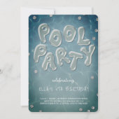 Splish Splash Birthday Bash Pool Party Invitation 招待状 (正面)