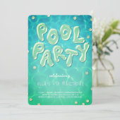 Splish Splash Birthday Bash Pool Party Invitation 招待状 (スタンド正面)