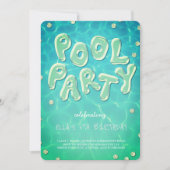 Splish Splash Birthday Bash Pool Party Invitation 招待状 (正面)