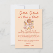 Splish Splash Capybara Baby Girl Shower