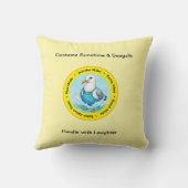 Splish Splash cute summer Seagull vacation  クッション (裏面)