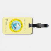 Splish Splash fun Seagull summer Hawaii greetings ラゲッジタグ (裏面横)