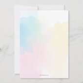 Splish Splash Mermaid Bash Birthday Party 招待状 (裏面)