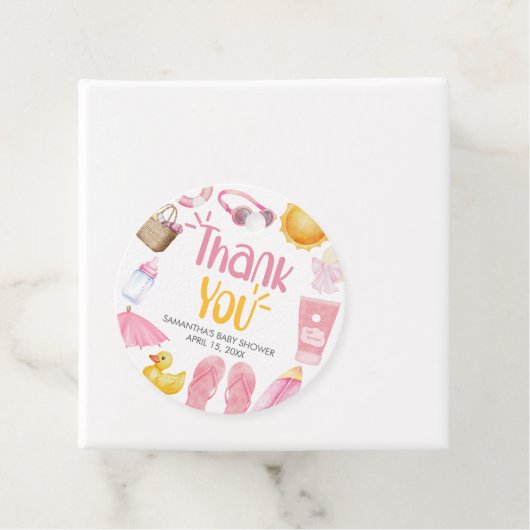 Splish Splash Summer Baby Shower フェイバータグ (インサイチュ)