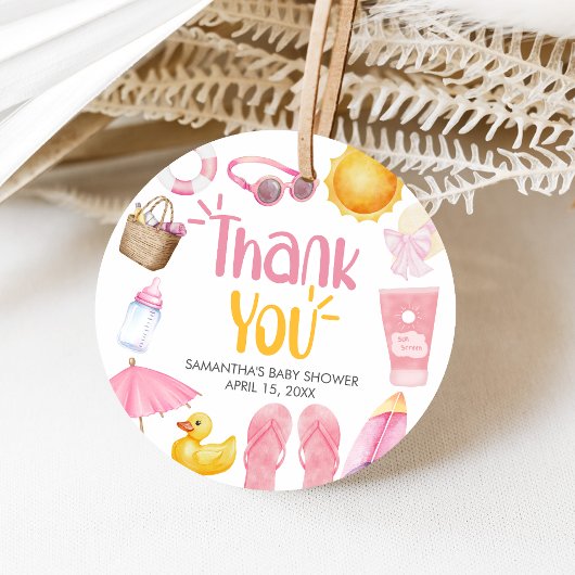 Splish Splash Summer Baby Shower フェイバータグ