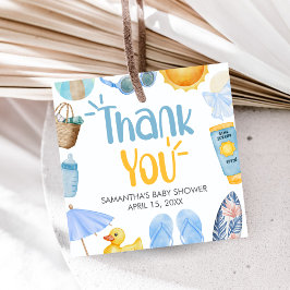 Splish Splash Summer Baby Shower フェイバータグ