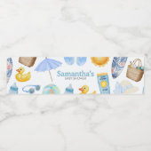 Splish Splash Summer Baby Shower ペットボトルラベル (シングルラベル)
