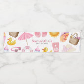 Splish Splash Summer Baby Shower ペットボトルラベル (シングルラベル)