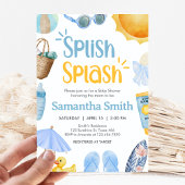 Splish Splash Summer Baby Shower 招待状
