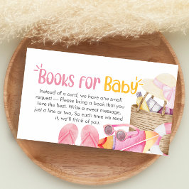 Splish Splash Summer Baby Shower Books for Baby エンクロージャーカード