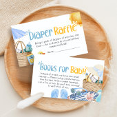Splish Splash Summer Baby Shower Diaper Raffle エンクロージャーカード