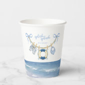 Splish Splash Tropical Baby Shower Paper Cup 紙コップ (裏面)