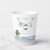 Splish Splash Tropical Baby Shower Paper Cup 紙コップ (正面)