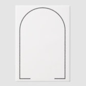 Split Dark Gray SVG Frame ベラム紙招待状 (正面)