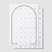 Split Dark Gray SVG Frame ベラム紙招待状 (オフセット (招待状))