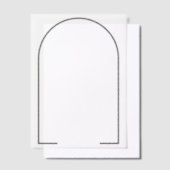 Split Dark Gray SVG Frame ベラム紙招待状 (オフセット)