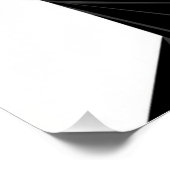 Split Face Low Poly Geometric Line Art Poster ポスター (コーナー)
