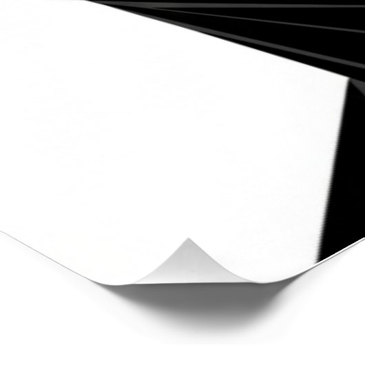 Split Face Low Poly Geometric Line Art Poster ポスター (コーナー)