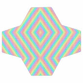 Split image showing a soccer ball design サッカーボール (フラット)