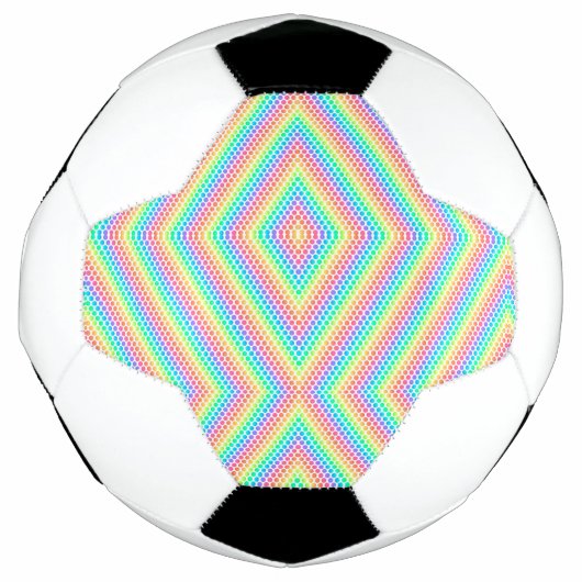Split image showing a soccer ball design サッカーボール (正面)