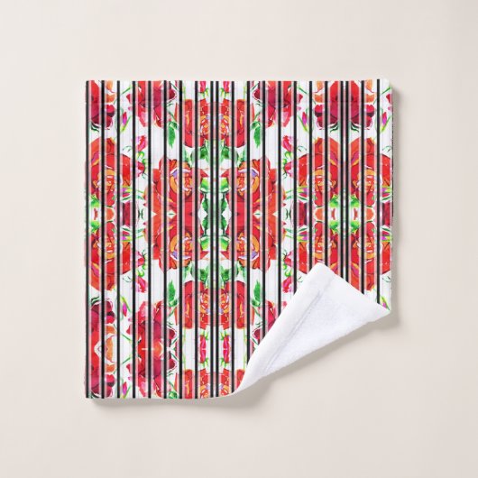 Split image with two designs ウォッシュタオル (ウォッシュタオル)