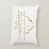 Split Monogram Family Name Sand Colo Frame アクセントクッション (裏面(縦))