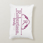 Split Monogram Family Name Wine Frame アクセントクッション (裏面(縦))