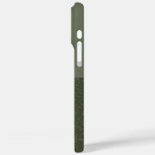 Split Moss GreenテクスチャiPhoneケース – カスタマイズ Case-Mate iPhoneケース (裏面 / 左)