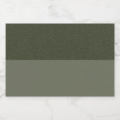 Split Moss Green Food & Beverage Labels -カスタム フードラベル (シングルラベル)