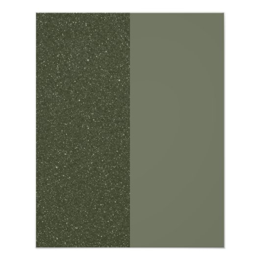 Split Moss Green Noise Photo Engruation (カスタム) フォトプリント (正面)