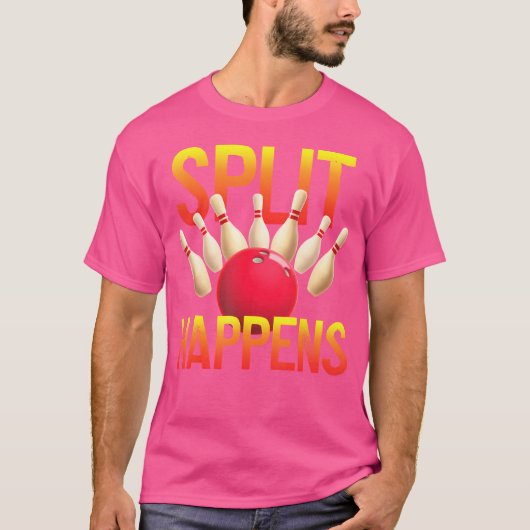 Split Occuitおもしろいボーリング Tシャツ (正面)