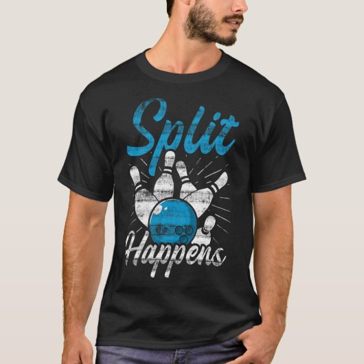 Split Occuitおもしろいボーリング Tシャツ (正面)
