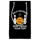 Split OccuitおもしろいボーリングPun スモールペーパーバッグ (正面)