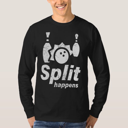Split Occuitボーリングおもしろいアイディア Tシャツ (正面)