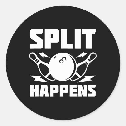 Split Occuit おもしろいボーリング ラウンドシール (正面)