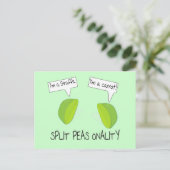 Split Peas Onalityはがき ポストカード (スタンド正面)