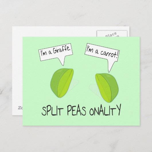 Split Peas Onalityはがき ポストカード (正面/裏面)