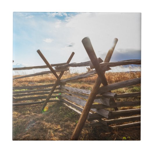Split Rail Fence at Gettysburg タイル (正面)