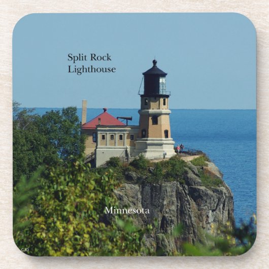 Split Rock Light houseセット6台のプラスチック製コースター コースター (正面)