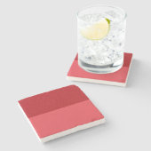 Split Speckle Tomato-Red Marble Coaster (オーダーメイド) ストーンコースター (横)