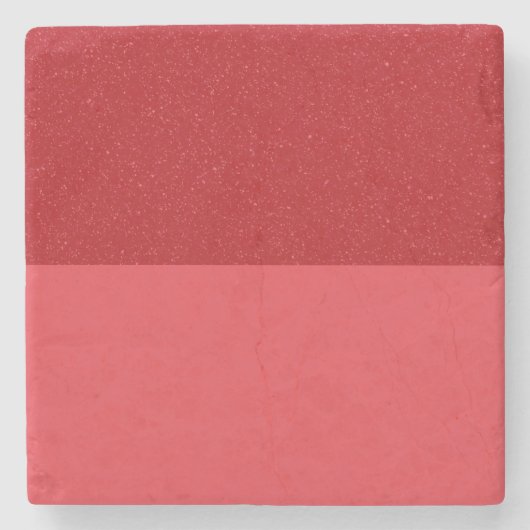 Split Speckle Tomato-Red Marble Coaster (オーダーメイド) ストーンコースター (正面)