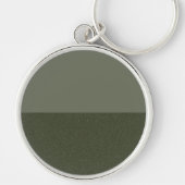 Split-Texture Moss Green Keychain – カスタマイズ可能 キーホルダー (正面)