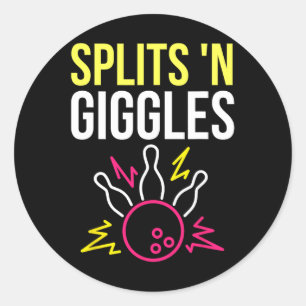 Split'n GigglesボーリングチームシャツストライクIn Style ラウンドシール