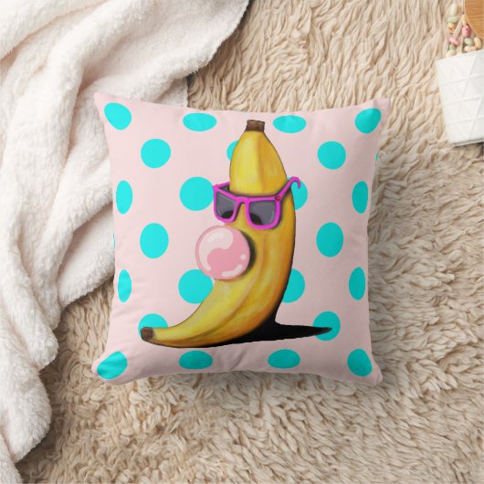 SplitzおよびターコイズDotz クッション (ブランケット)