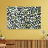 SPLT_001、アクション（ばちゃばちゃ）跳ねる絵を描の キャンバスプリント (インサイチュ (リビング))