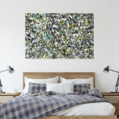 SPLT_001、アクション（ばちゃばちゃ）跳ねる絵を描の キャンバスプリント (インサイチュ (寝室))