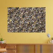 SPLT_002、アクション（ばちゃばちゃ）跳ねる絵を描の キャンバスプリント (インサイチュ (リビング))