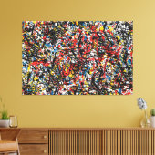 SPLT_24_004、アクション（ばちゃばちゃ）跳ねる絵を描の キャンバスプリント (インサイチュ (リビング))