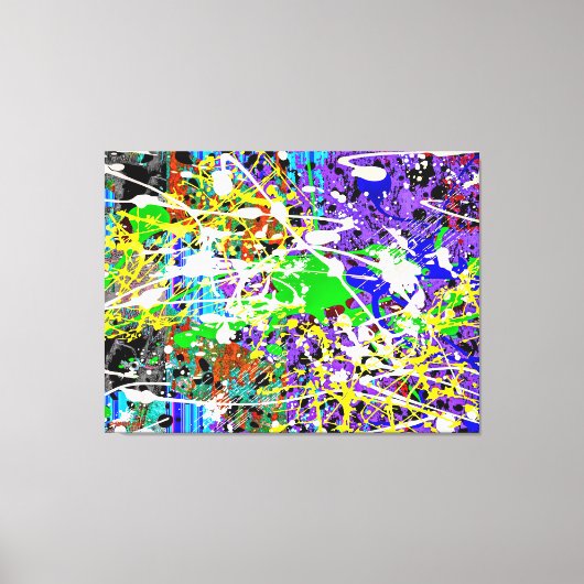 SPLTR DE MUNDO_04 – アクショ絵を描ン – Canvas Prin キャンバスプリント (正面)